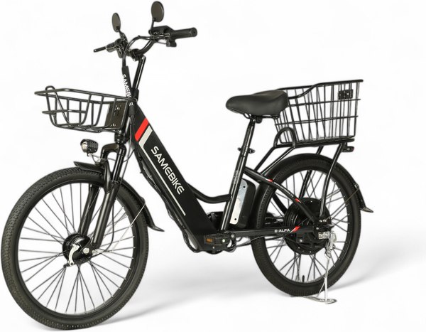 Изображение товара Электровелосипед Samebike Е-Alfa New со стальной рамой SB-E-ALFA500-48/13 (черный)