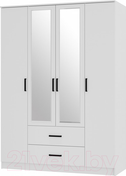 Изображение товара Шкаф BTS Фьюжн ШК-14 (белый/белый)