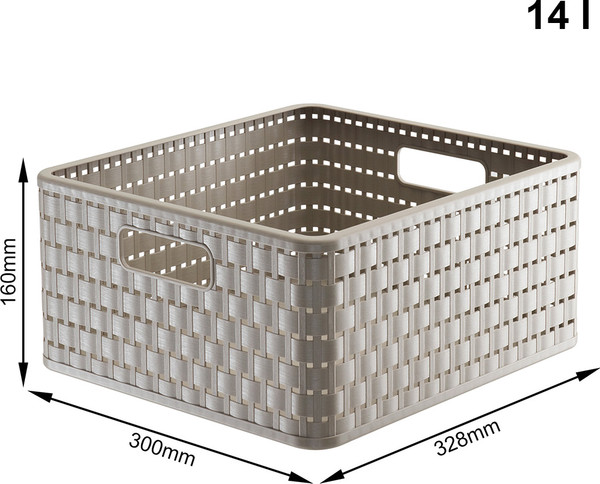 Изображение товара Корзина Rotho Country / 1116807422 (капучино)