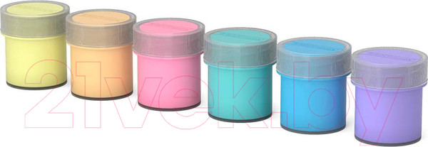 Изображение товара Гуашь Erich Krause Jolly Friends Pastel / 61418 (6цв)