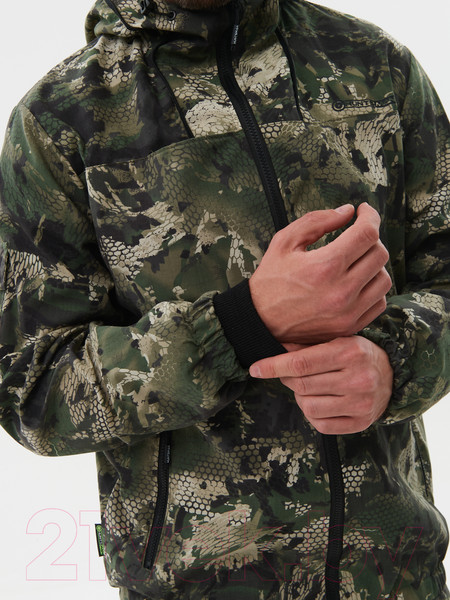 Изображение товара Костюм для охоты и рыбалки Huntsman Стрелок Антимоскит Летний Зеленый питон Сорочка Смесовая (р.44-46/170-176)