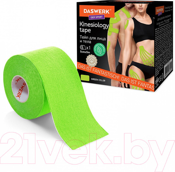 Изображение товара Кинезио тейп Daswerk 680006 (зеленый)