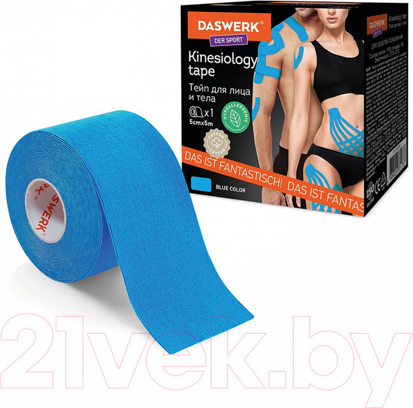 Изображение товара Кинезио тейп Daswerk 680007 (синий)
