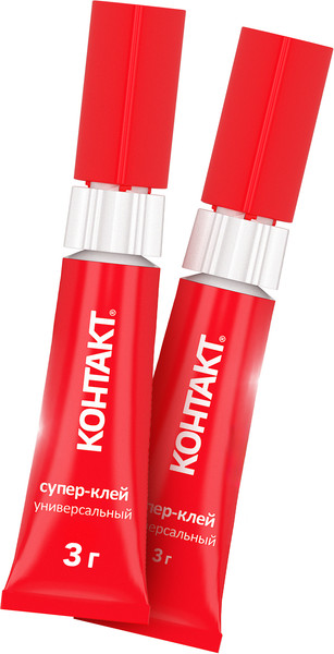 Изображение товара Клей Контакт Супер-клей универсальный (2шт, 3г)