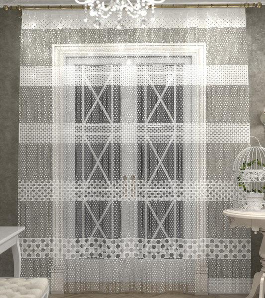 Изображение товара Гардина Лента Е370 (245x225, белый)