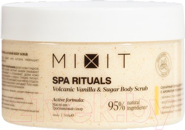 Изображение товара Скраб для тела MIXIT Spa Rituals сахарный с ароматом теплой ванили (300г)