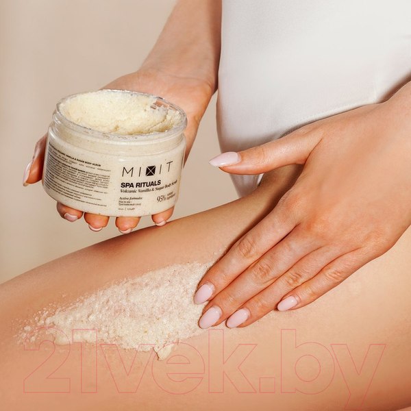 Изображение товара Скраб для тела MIXIT Spa Rituals сахарный с ароматом теплой ванили (300г)