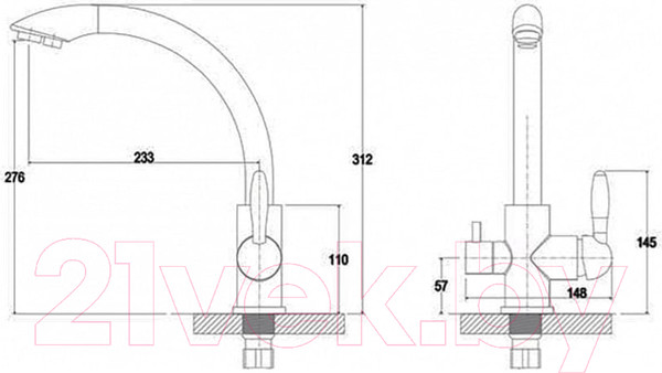 Изображение товара Смеситель G.Lauf GOP18-A093KB