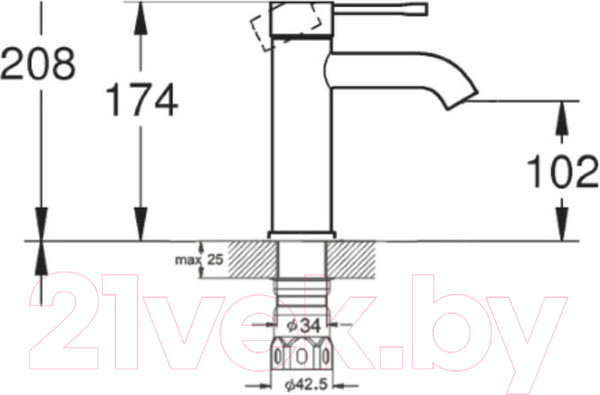 Изображение товара Смеситель G.Lauf ZAP1-B090