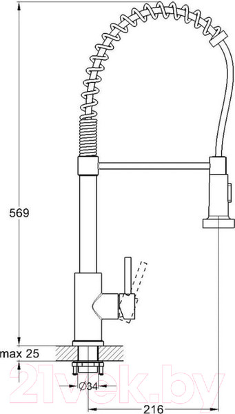 Изображение товара Смеситель G.Lauf ZAP4-G090