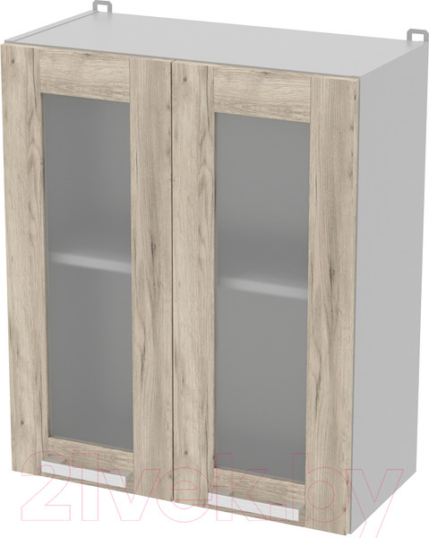 Изображение товара Шкаф навесной для кухни Интерлиния Компо ВШ60ст-720-2дв (дуб серый)