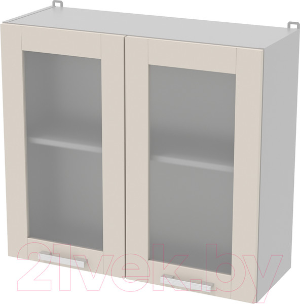 Изображение товара Шкаф навесной для кухни Интерлиния Компо ВШ80ст-720-2дв (персидский жемчуг)