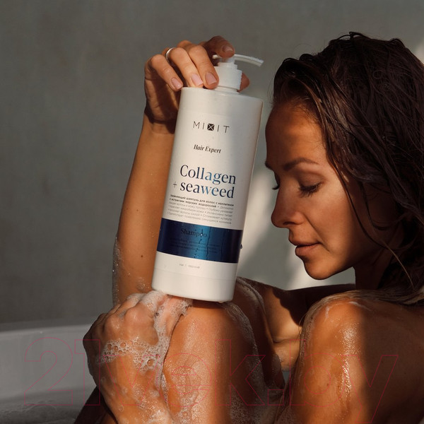 Изображение товара Шампунь для волос MIXIT Expert с коллагеном и экстрактом морских водорослей (1л)