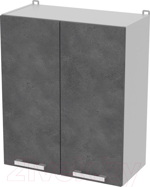 Изображение товара Шкаф навесной для кухни Интерлиния Компо ВШ60-720-2дв (бетон портленд)