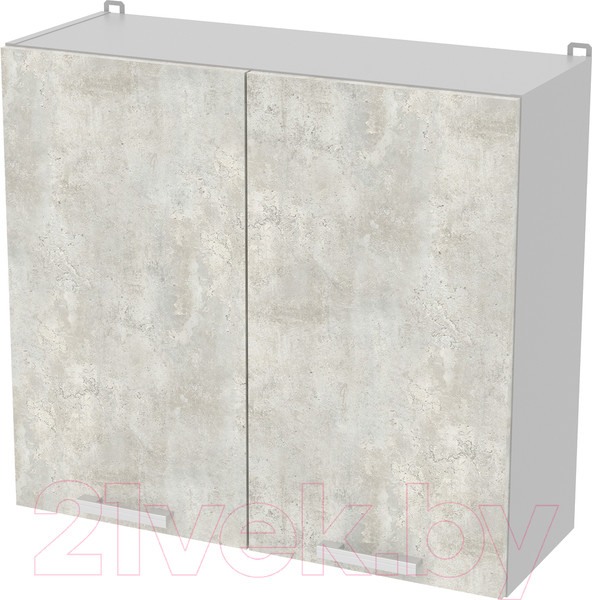 Изображение товара Шкаф навесной для кухни Интерлиния Компо ВШС80-720-2дв (бетон лайт)