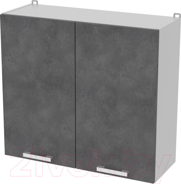 Изображение товара Шкаф навесной для кухни Интерлиния Компо ВШС80-720-2дв (бетон портленд)