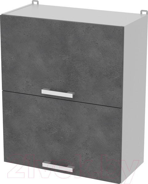 Изображение товара Шкаф навесной для кухни Интерлиния Компо ВШ60-720-2дг (бетон портленд)