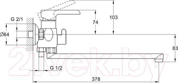 Изображение товара Смеситель G.Lauf ZOK7-A036YB