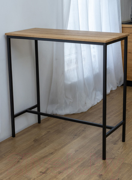 Изображение товара Барный стол Stal-Massiv LT-108 (дуб натуральный/черный)