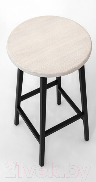 Изображение товара Табурет барный Stal-Massiv SMH-76 (дуб беленый/черный)