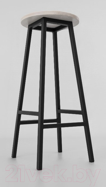 Изображение товара Табурет барный Stal-Massiv SMH-76 (дуб беленый/черный)