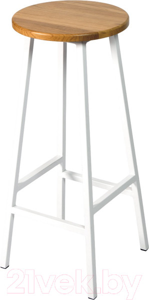 Изображение товара Табурет барный Stal-Massiv SMH-76 (дуб натуральный/белый)