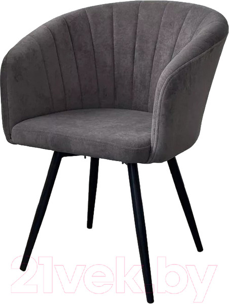 Изображение товара Стул M-City Runa поворотный / 670M05784 (B28 темно-серый велюр/черный)
