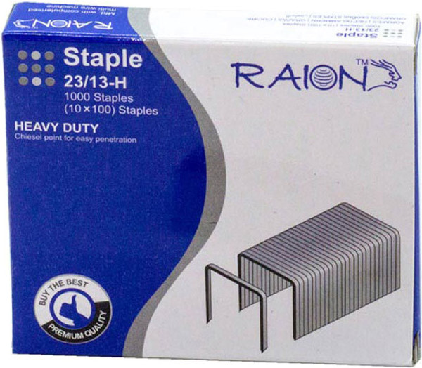 Изображение товара Скобы канцелярские Raion NO.23/13/10 (1000шт)