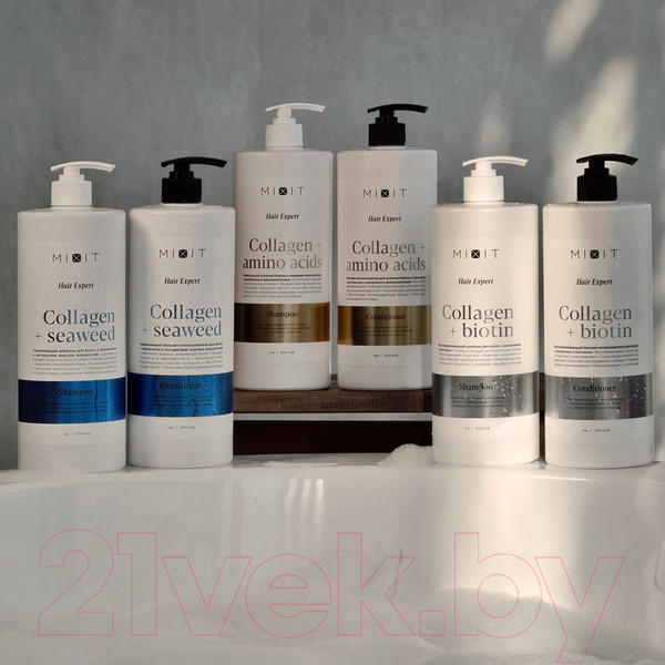 Изображение товара Бальзам для волос MIXIT Hair Expert с коллагеном и экстрактом морских водорослей (1л)