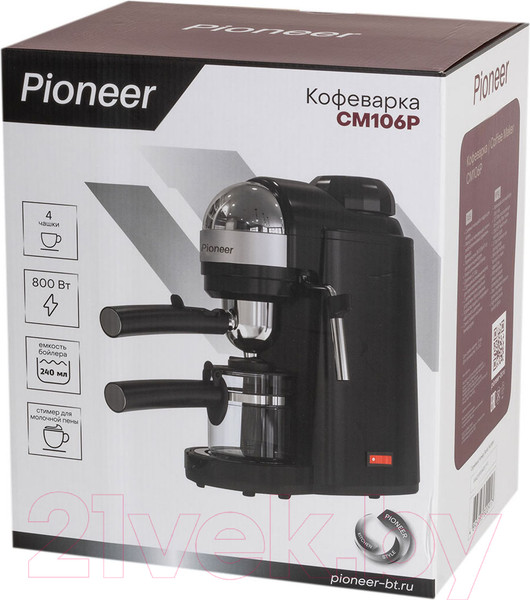 Изображение товара Кофеварка эспрессо Pioneer CM106P