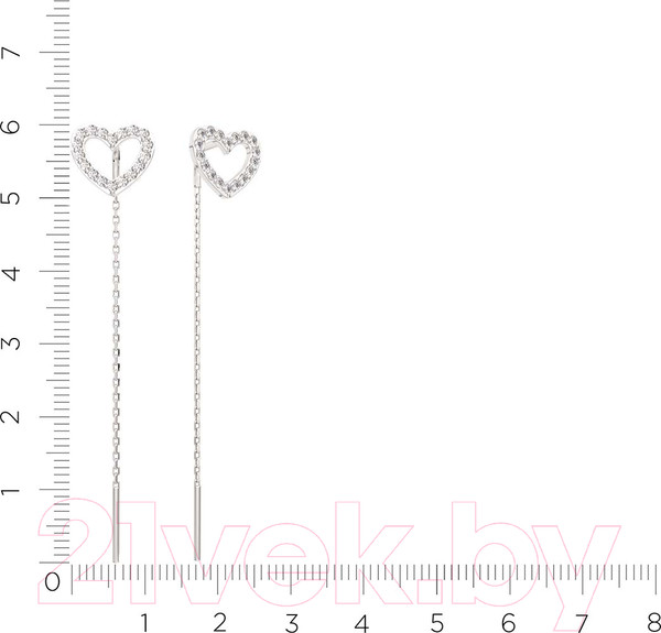 Изображение товара Серьги из серебра ZORKA 0310407 (с фианитом)