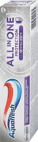Изображение товара Зубная паста Aquafresh All in One Protection Crystal White (100мл)