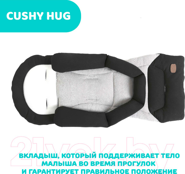 Изображение товара Люлька-модуль для коляски Chicco Mysa Light Carrycot (Black Satin)
