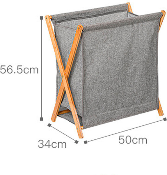 Изображение товара Корзина для белья Happy Home HH-022 (L, серый)