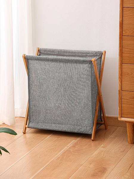 Изображение товара Корзина для белья Happy Home HH-022 (L, серый)