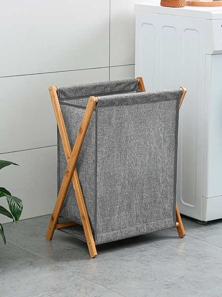 Изображение товара Корзина для белья Happy Home HH-022 (L, серый)