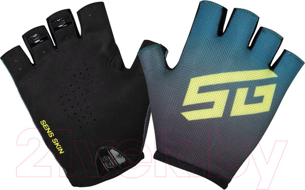 Изображение товара Велоперчатки STG Sens Skin / Х112275-L  (L, черный/синий)