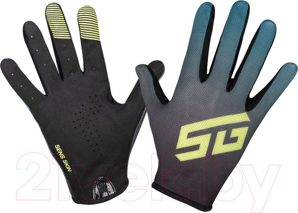 Изображение товара Велоперчатки STG Sens Skin / Х108511-S (S, черный/синий)