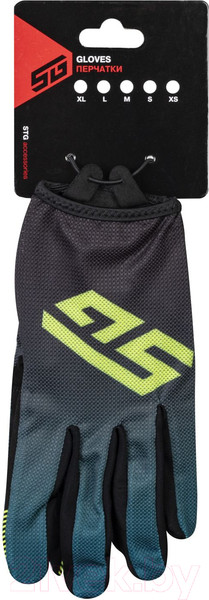 Изображение товара Велоперчатки STG Sens Skin / Х108512-M (M, черный/синий)