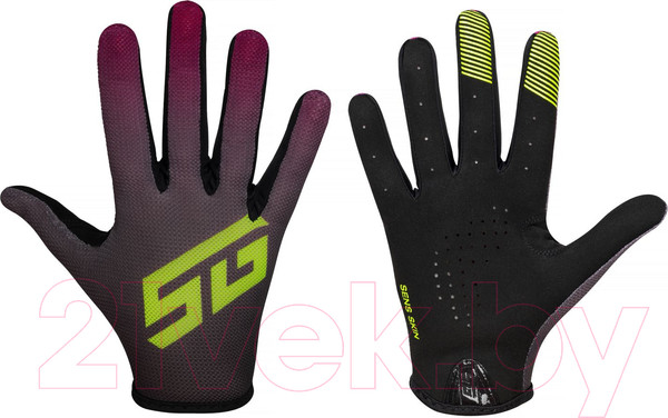 Изображение товара Велоперчатки STG Sens Skin / Х108517-M (M, черный/бордовый)