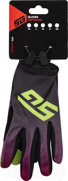Изображение товара Велоперчатки STG Sens Skin / Х108517-M (M, черный/бордовый)