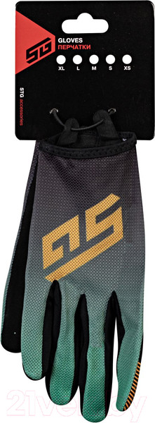 Изображение товара Велоперчатки STG Sens Skin / Х108520-L (L, черный/зеленый)