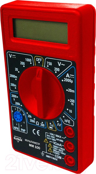 Изображение товара Мультиметр цифровой Elitech ММ 150Н