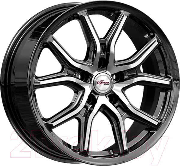 Изображение товара Литой диск iFree Страйк 17x6.5" 5x112мм DIA 57.1мм ET 33мм Блэк джек