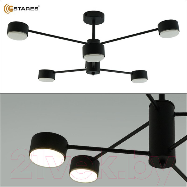 Изображение товара Люстра Estares Gusta 6xGX53 R-780x300-BLACK-IP20