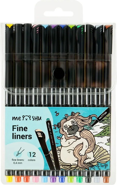 Изображение товара Набор капиллярных ручек Meshu MS_53578 (12цв)