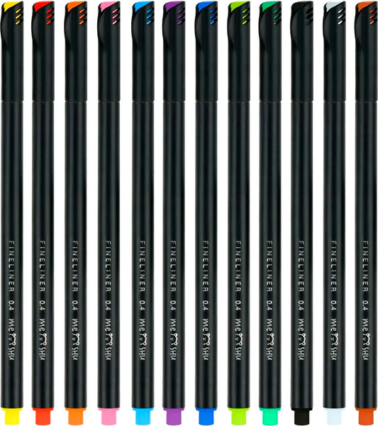 Изображение товара Набор капиллярных ручек Meshu MS_53578 (12цв)