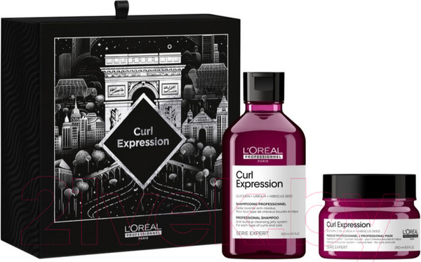 Изображение товара Набор косметики для волос L'Oreal Professionnel Curl Expression Шампунь 300мл+Маска 250мл