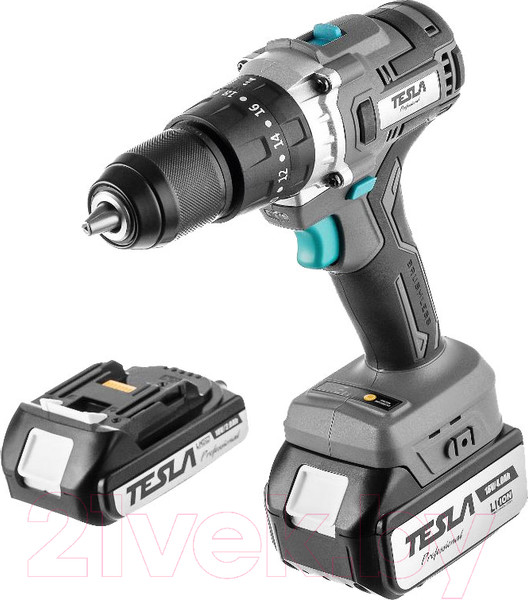 Изображение товара Аккумуляторная дрель-шуруповерт Tesla TCD18HD (840374)