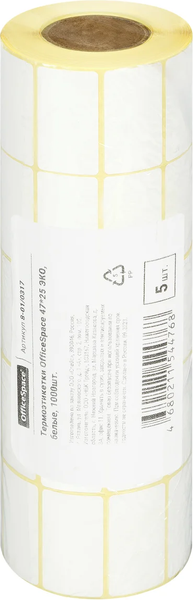 Изображение товара Набор этикеток OfficeSpace Термо Эко / 8-01/0317 (1000шт, белый)